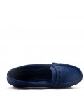 Women's mocassin in faux suede 
