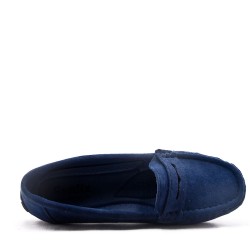 Women's mocassin in faux suede 