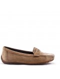 Women's mocassin in faux suede 