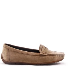 Women's mocassin in faux suede 