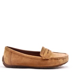 Women's mocassin in faux suede 