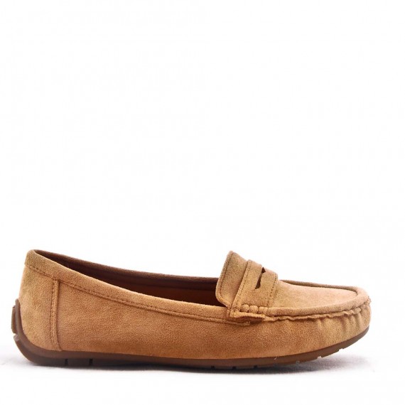 Women's mocassin in faux suede 