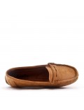 Women's mocassin in faux suede 