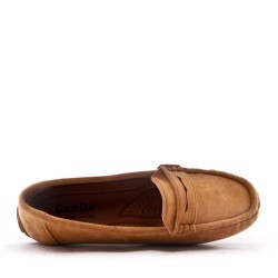 Women's mocassin in faux suede 