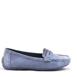 Women's mocassin in faux suede 
