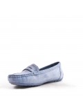 Women's mocassin in faux suede 