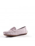 Women's mocassin in faux suede 