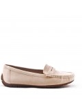 Women's mocassin in faux suede 