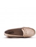 Women's mocassin in faux suede 
