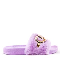 Claquette hiver en fourrure