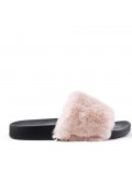 Winter fur slipper