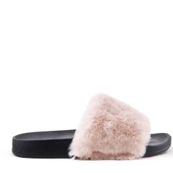 Winter fur slipper