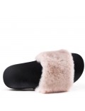 Winter fur slipper