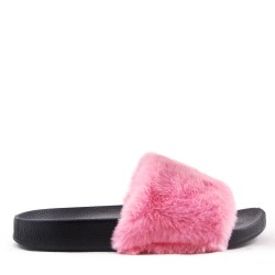 Winter fur slipper