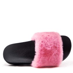 Winter fur slipper