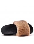 Winter fur slipper