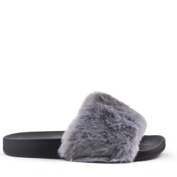 Winter fur slipper