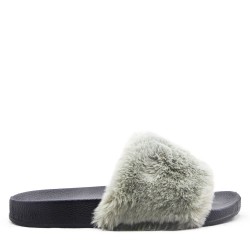 Claquette hiver en fourrure