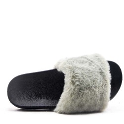 Claquette hiver en fourrure