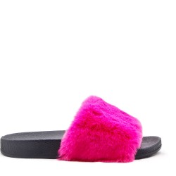 Winter fur slipper