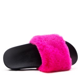 Claquette hiver en fourrure