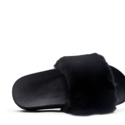 Winter fur slipper