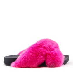 Winter fur slipper