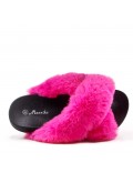 Winter fur slipper