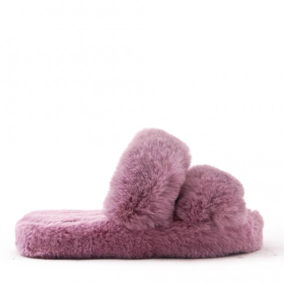 Winter fur slipper