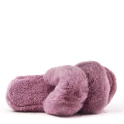 Winter fur slipper