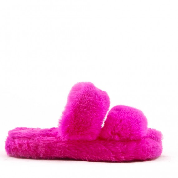 Winter fur slipper