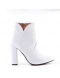 Faux leather ankle boot