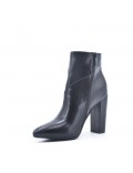 Faux leather ankle boot