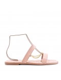 Big size 38-43 -Flat sandal in faux leather