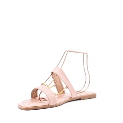 Big size 38-43 -Flat sandal in faux leather