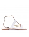 Big size 38-43 -Flat sandal in faux leather