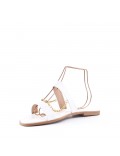 Big size 38-43 -Flat sandal in faux leather