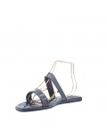 Big size 38-43 -Flat sandal in faux leather