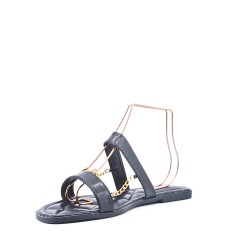 Big size 38-43 -Flat sandal in faux leather