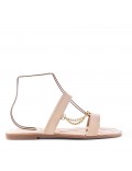 Big size 38-43 -Flat sandal in faux leather