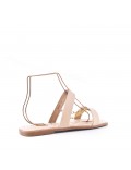 Big size 38-43 -Flat sandal in faux leather