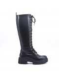 Leather imitation boots