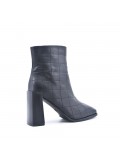 Faux leather ankle boot