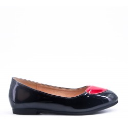 Ballerine fille en simili cuir 