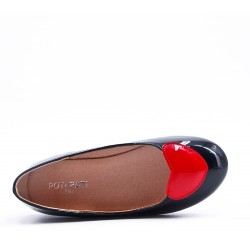 Ballerine fille en simili cuir 