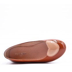 Ballerine fille en simili cuir 