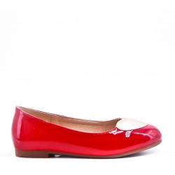 Ballerine fille en simili cuir 