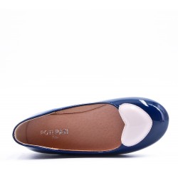 Ballerine fille en simili cuir 