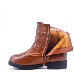 Faux leather children's boot