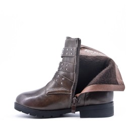 Faux leather children's boot